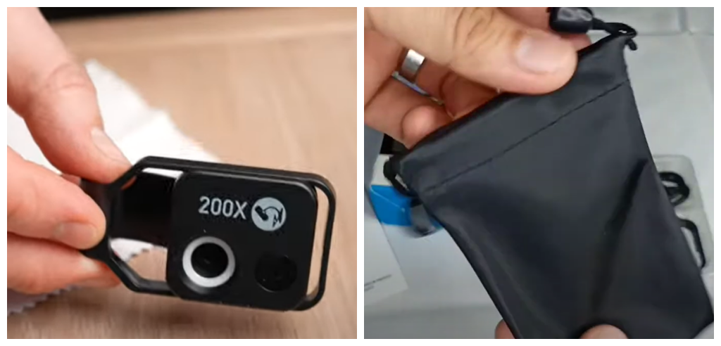 Clean NanoZoom and pouch