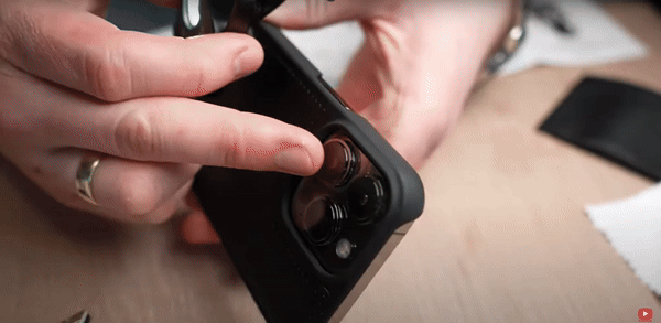 GIF Fitting NanoZoom to a phone