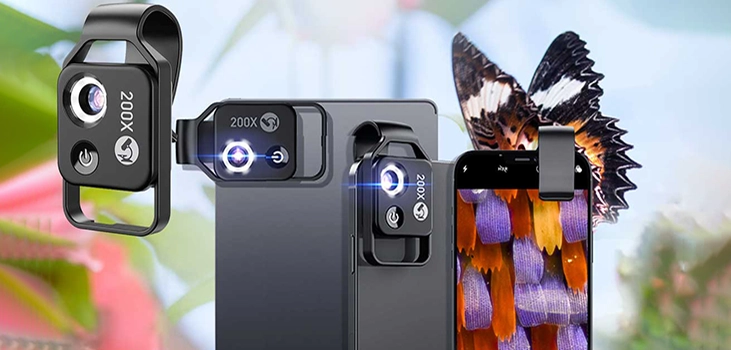 Image of phone with clip on and butterflies
